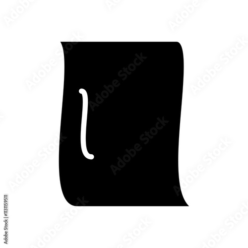 Rag icon Isolated flat vector in outline