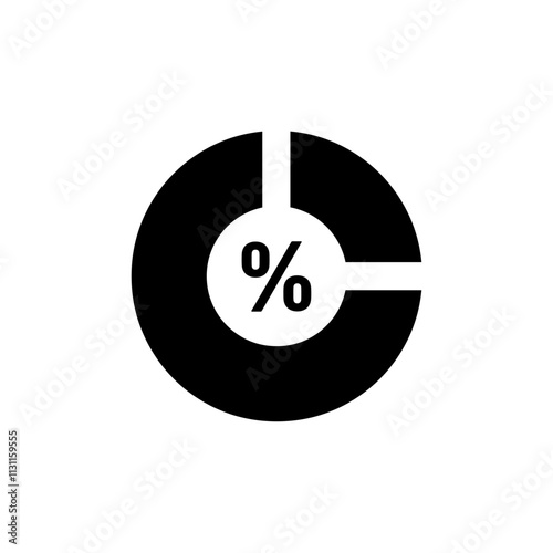 Ratio icon Isolated flat vector in outline