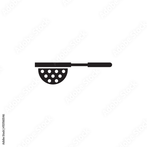Sieve icon Isolated flat vector in outline