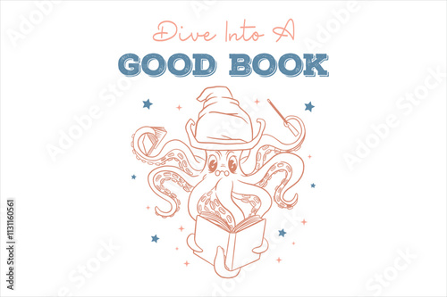 Reading Book T shirt Design, Book, Reading, Animal