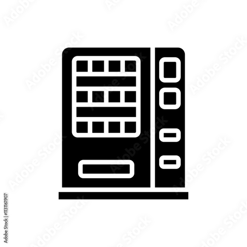 Vending machine icon Isolated flat vector in outline