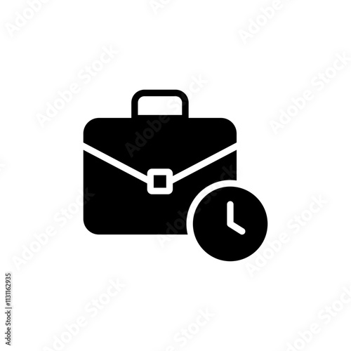 Work experience icon Isolated flat vector in outline