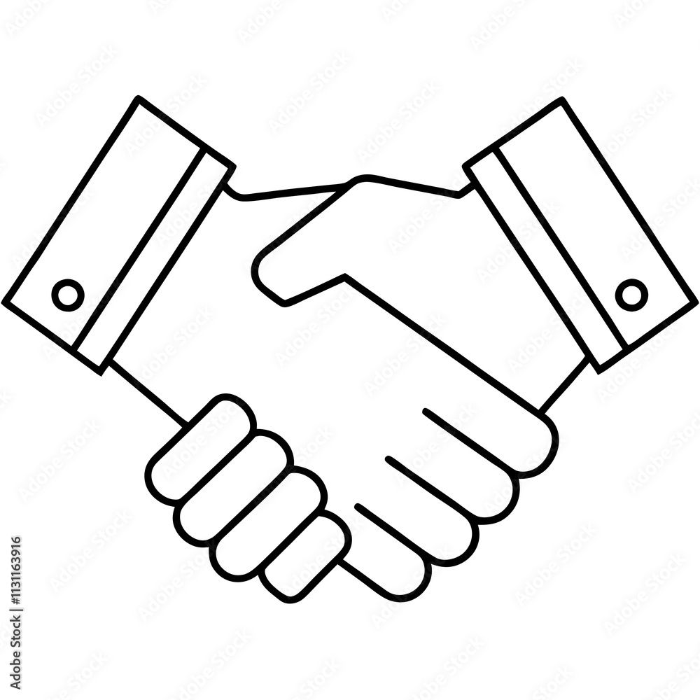 Obraz premium handshake between two people