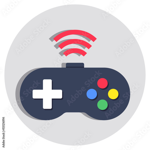 Premium design icon of smart gamepad