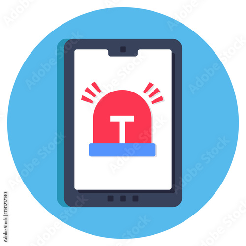 Premium design icon of mobile hooter