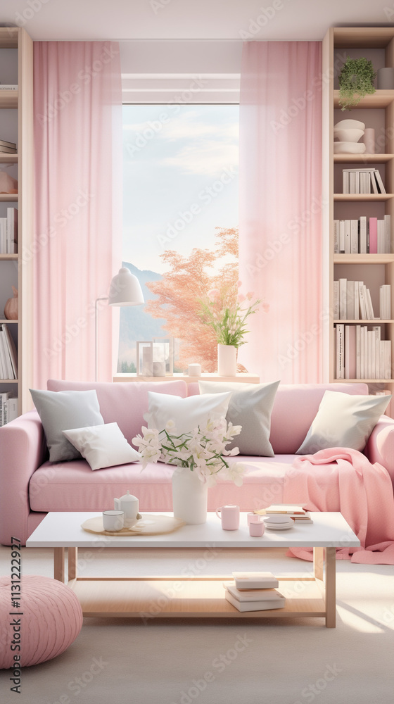 Fototapeta premium Modern living room 
