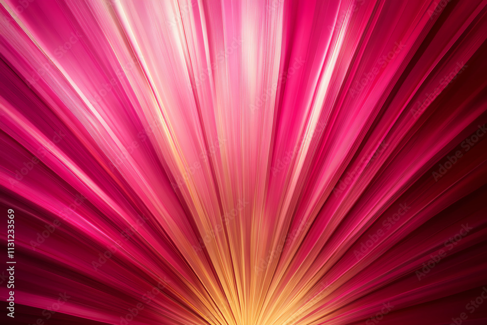 Obraz premium Vibrant abstract background with dynamic lines blending pink and yellow hues.