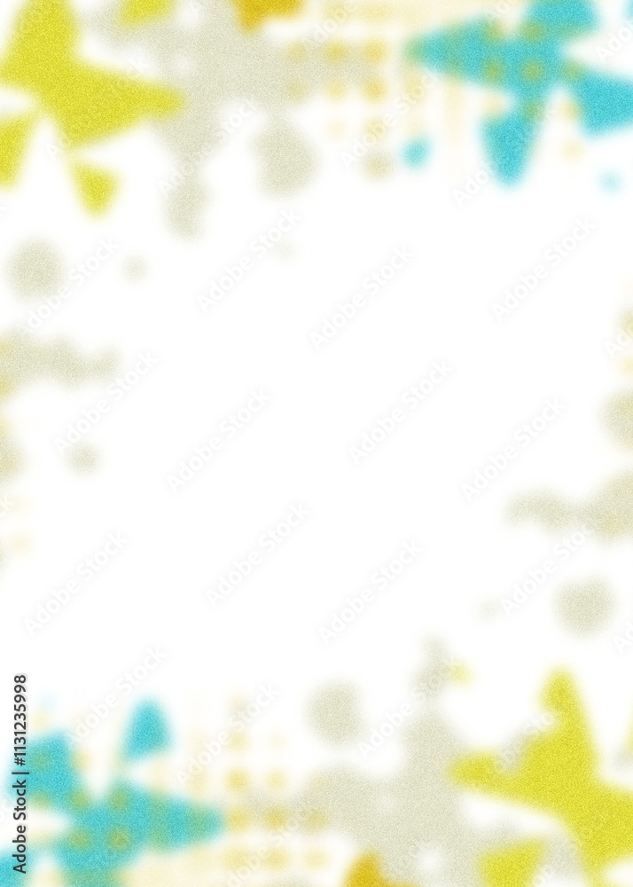Obraz premium An abstract transparent psychedelic wavy vignette design element overlay.