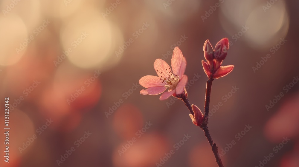 Fototapeta premium Soft bokeh background in warm tones, ideal for a cozy, intimate aesthetic