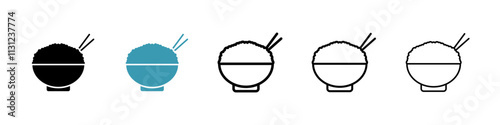 Rise Bowl icons pack in black and blue.