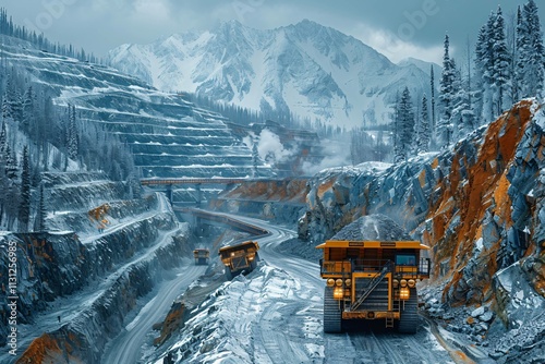Mining technology at its best: machinery in action
