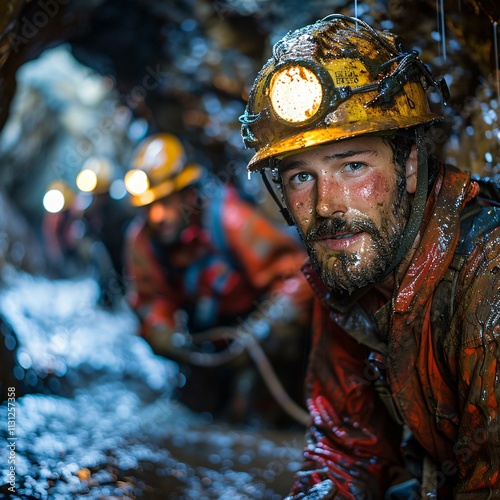 Grit and grime: miner's face captured in detail