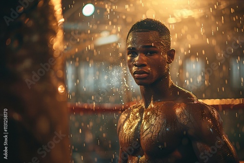 Fitness boxing session at the gym