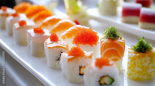 Creative cooking presentation with visually appealing food arrangements
