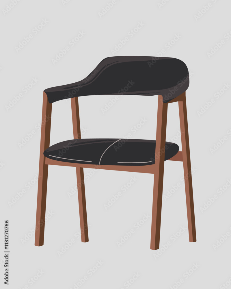 Modern furniture Chair Vector Illustration