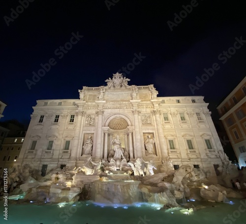 Trevi Fountain in Rome, Italy 