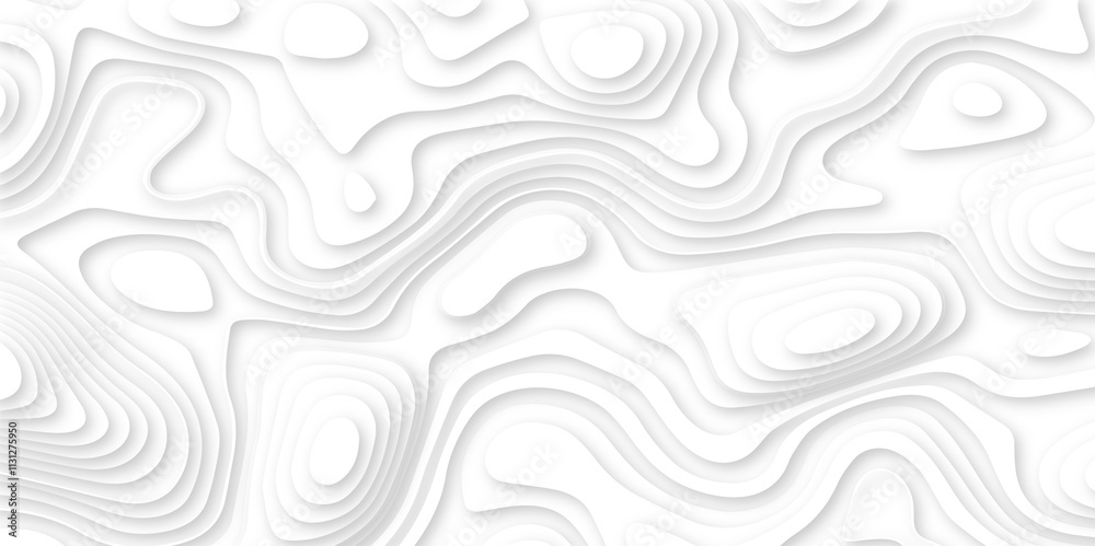 White paper cut art background abstract design for website template, 3d vector banner art paper topography pattern, geometric papercut style wavy background. White paper cut art background abstract design for website template, 3d vector banner art paper topography pattern, geometric papercut style wavy background.