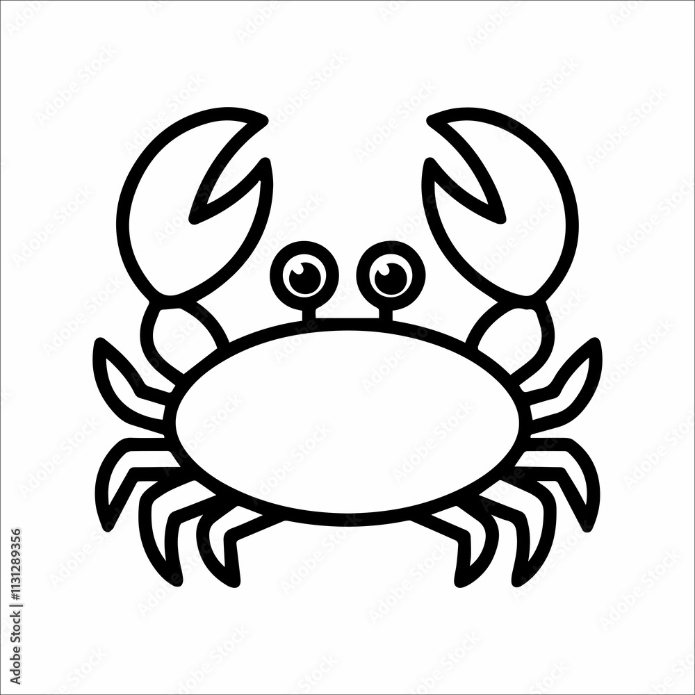 Fototapeta premium a drawing of a crab