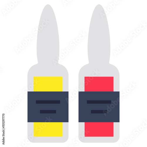 Modern design icon of ampoule