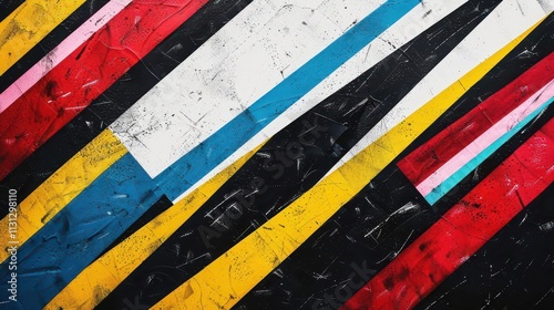 Vibrant Urban Typography. Colorful and Bold Street Art