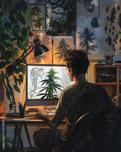 A Young Artist at Work