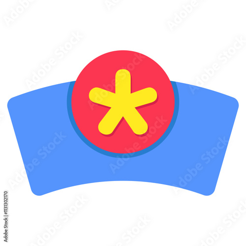 Editable design icon of medical cap