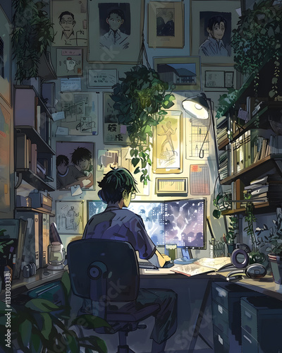 A Young Artist at Work