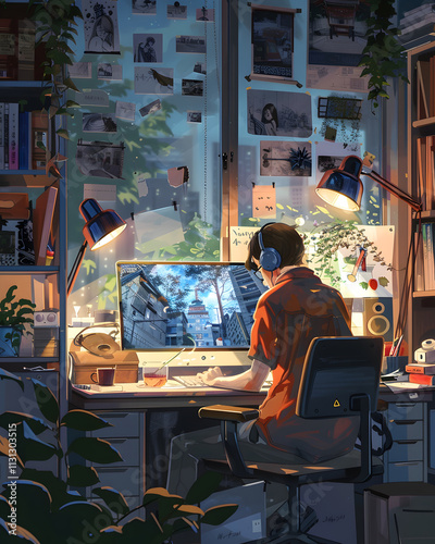 A Young Artist at Work