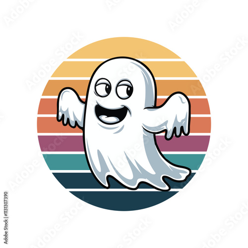 Boo ghost Halloween t shirt design, cute boo t shirt design vector art
