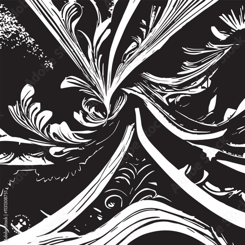Abstract background. Monochrome texture. Image includes a effect the black and white tones