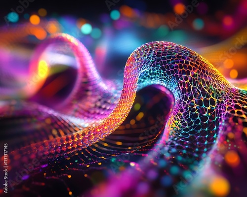 Cyber technology illustration. 3d rendering