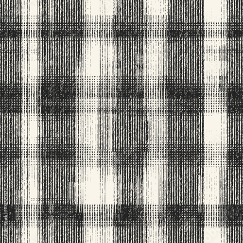 Monochrome Grain Degrade Check Pattern