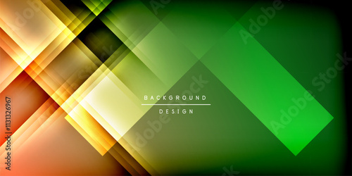 Expressive poster with shadow lines. Features technology, minimalist, and business themes, bright vibrant color schemes