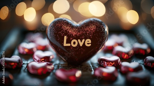 Valentine's Day Candies. Selective focus.