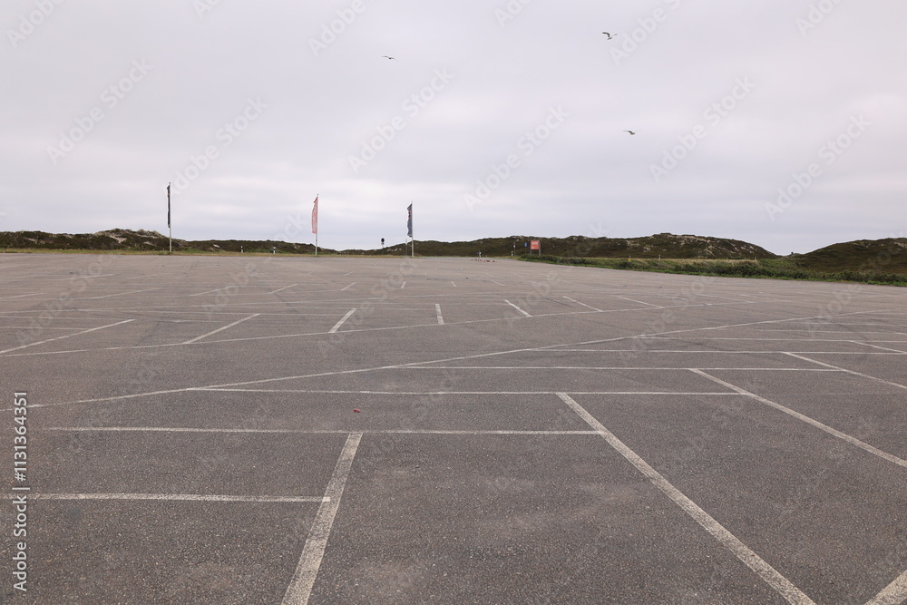 Fototapeta premium Blick auf die Küstenlandschaft bei Rantum auf der Nordfriesischen Insel Sylt