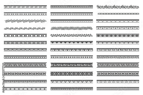 Border decoration elements patterns