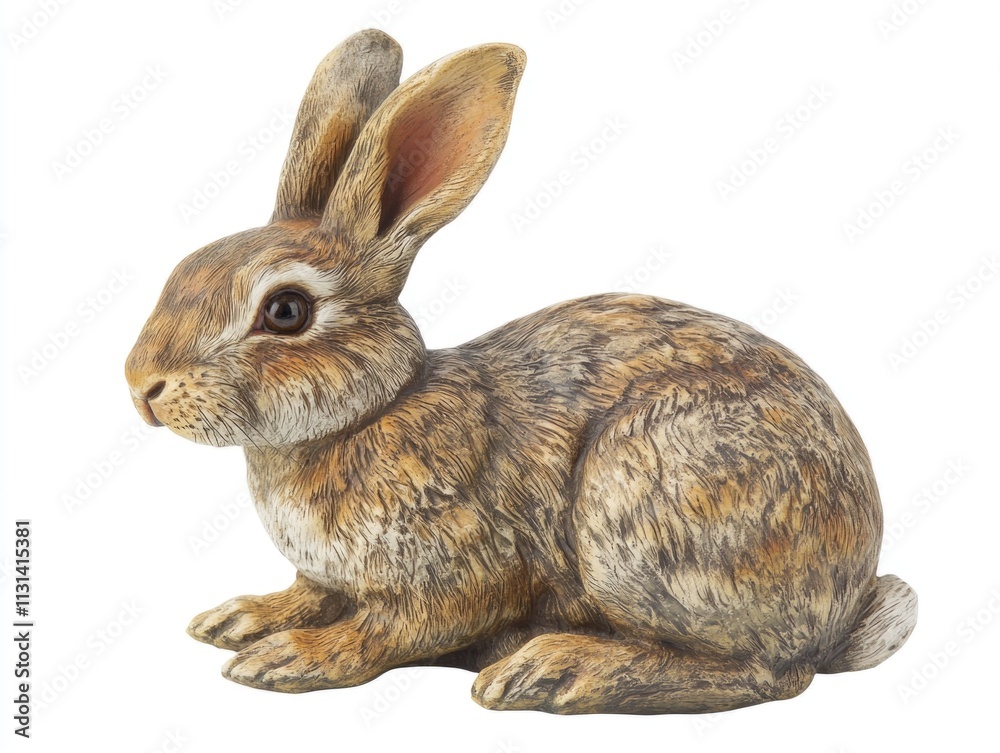 Obraz premium Brown and white rabbit figurine