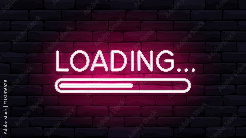 Fototapeta premium Neon sign that says 