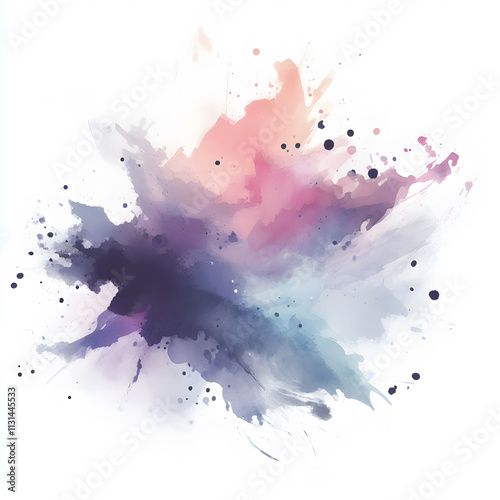 Watercolor Splash with gradient effect Bright colorful watercolor grunge