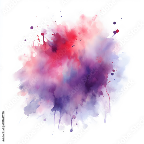 Watercolor Splash with gradient effect Bright colorful watercolor grunge