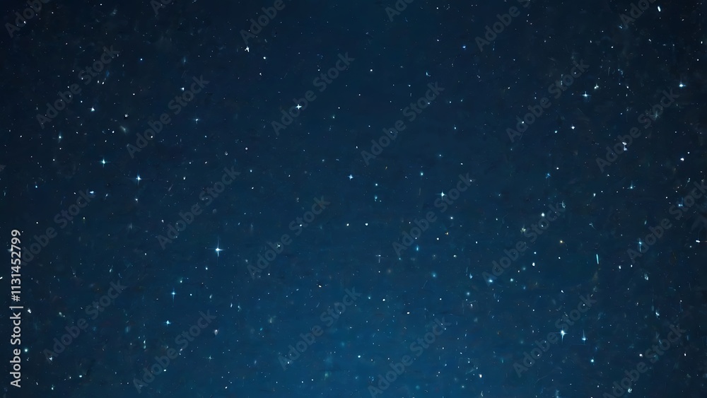 Naklejka premium falling golden flacks on blue background