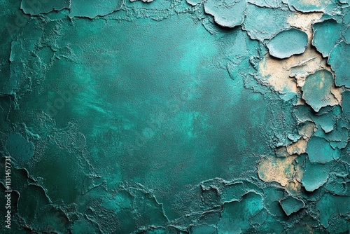 A close-up shot of peeling paint on a wall, great for showcasing textures and details photo