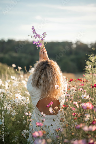 mystery, elegance, nature, femininity, serenity, adventure, calm, exploration, fashion, cornfield, solitude, backless, white, simplicity, bohemian, chic, tranquility, photo