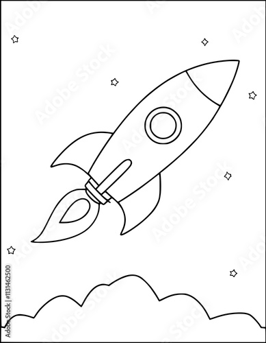 rocket in space