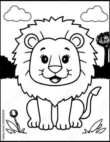 lion cartoon character