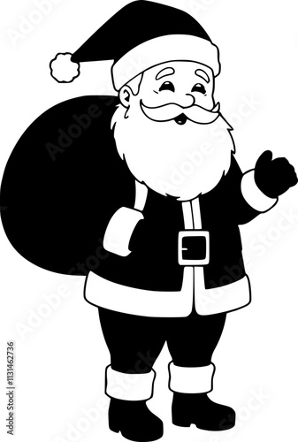 cartoon santa claus