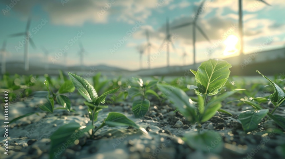 Naklejka premium Conceptual image depicting the rise in energy prices, highlighting the increasing costs of energy and the shift towards sustainable alternatives and renewable resources to combat these challenges. 