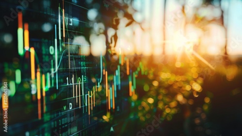 Conceptual image depicting the rise in energy prices, highlighting the increasing costs of energy and the shift towards sustainable alternatives and renewable resources to combat these challenges.  photo