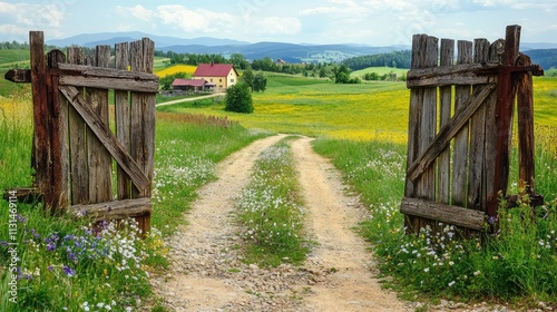 old wooden fence