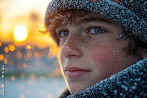 A close-up shot of someone wearing a hat, great for representing individuality or character in your image or project